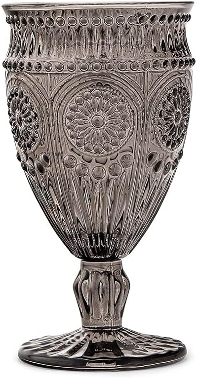 Vintage Inspired Pressed Glass Goblet